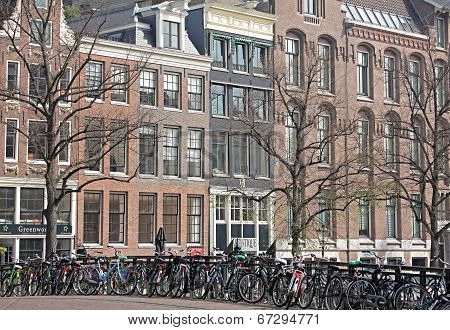 Typical architecture in city Amsterdam