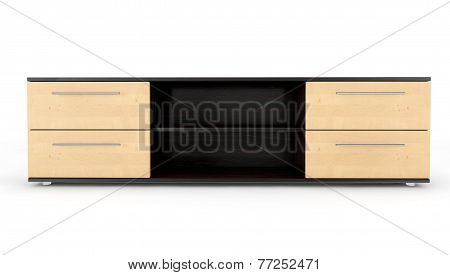 Closeup Wooden Dresser