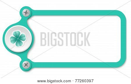 Vector Frame With Screws And Cloverleaf