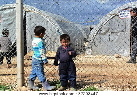 People In Refugee Camp