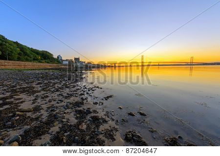Sunset in South Queensferry