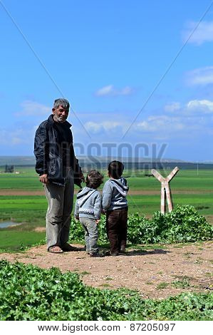 People In Refugee Camp
