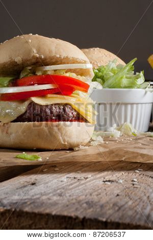Cheeseburger With Fries.
