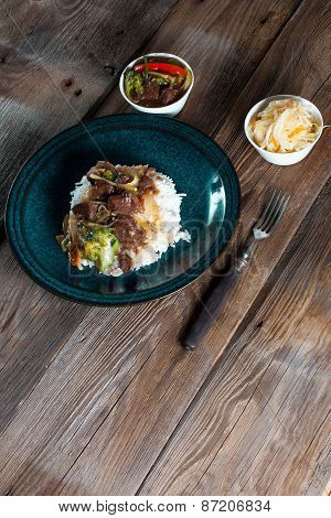 Spice Beef With Rice.