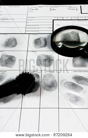 Fingerprint hand.