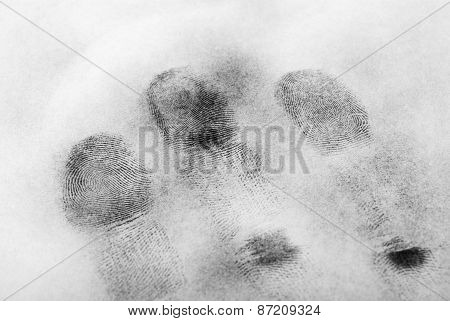 Fingerprint hand.