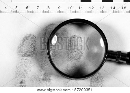 Fingerprint hand.