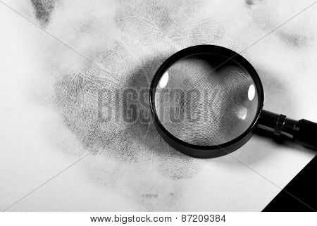 Fingerprint hand.