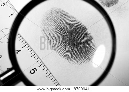 Fingerprint hand.