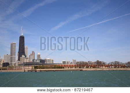 Chicago Buildings And Lake Michigan