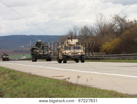 Dragoon Ride - US Army Convoy Drives Through Czech Republic
