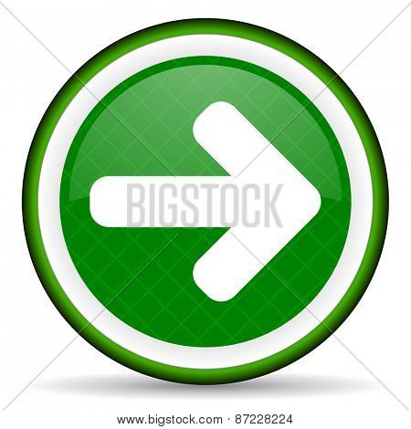 right arrow green icon arrow sign 