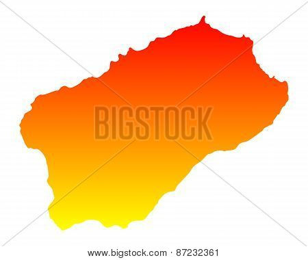 Map Of Santo Antao