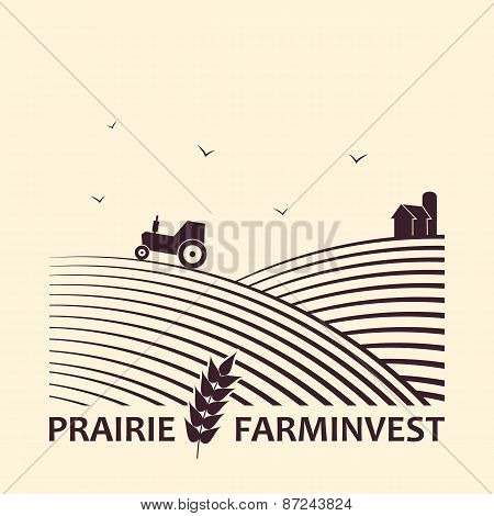 Farm investment business logo.