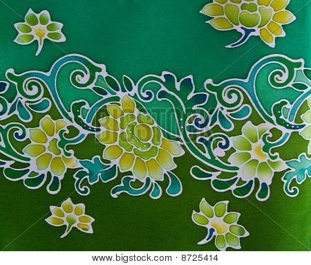 태국 남쪽 batic 패브릭 플라워