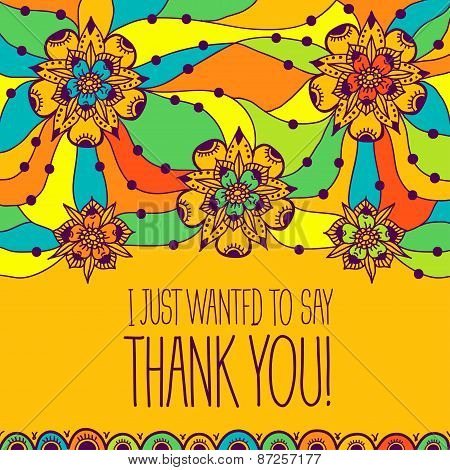 Greeting card I just wanted to say thank you
