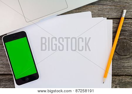 Macboock And Notes And Phone