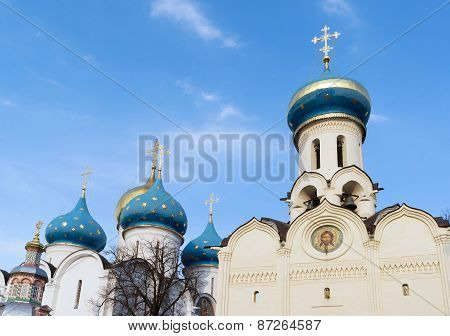 The Great Trinity Monastery In Sergiyev Posad Near Moscow. Golden Ring Of Russia