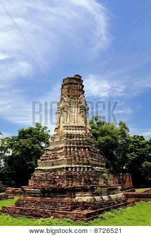 Wat Phasrirattanamahathat ในลพบุรีประเทศไทย