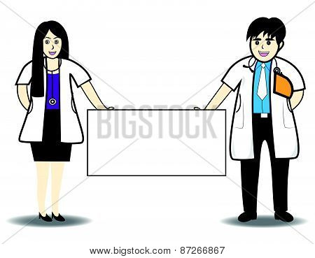 Doctor man and doctor woman