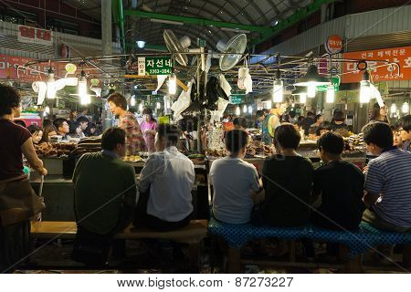 Gwangjang street market, Seoul