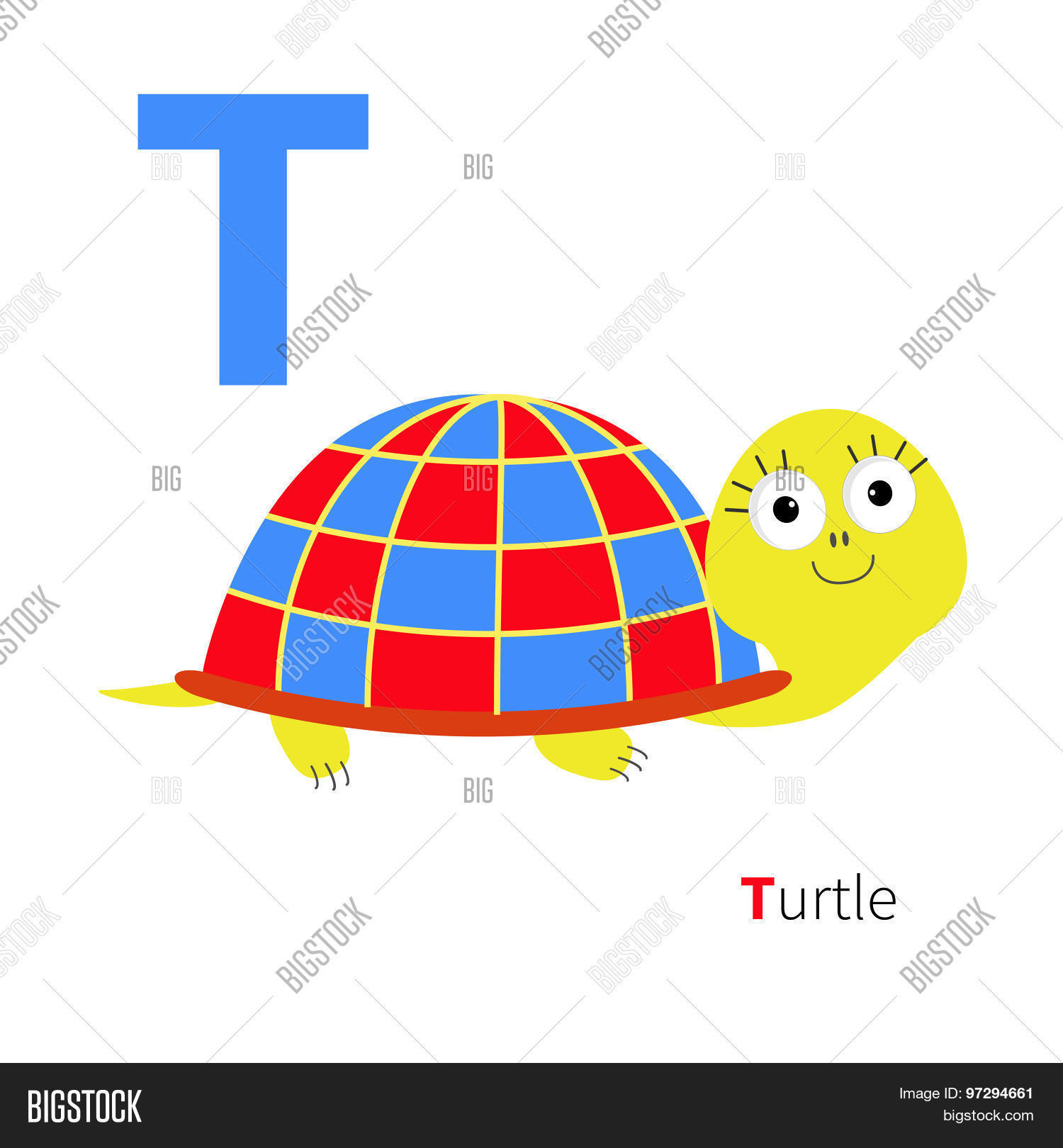 Letter T Turtle Zoo Vector & Photo (Free Trial) | Bigstock