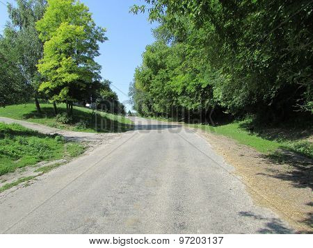 road in the village