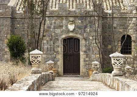 Architectural detail in Algarve, Portugal, Europe
