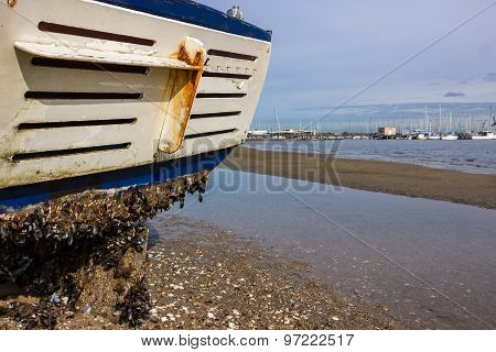 Beached Fishing Boat