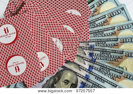 Cards and dollars