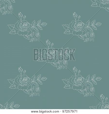 roses pattern seamless