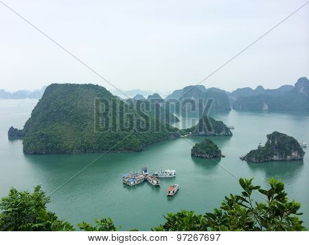 Halong Bay view from above