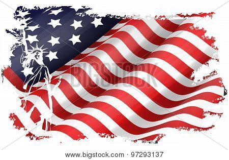 Flag of american