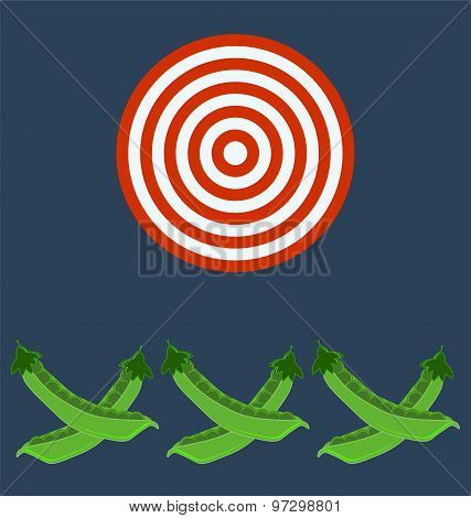 Pods Of Green Peas, Target Concept