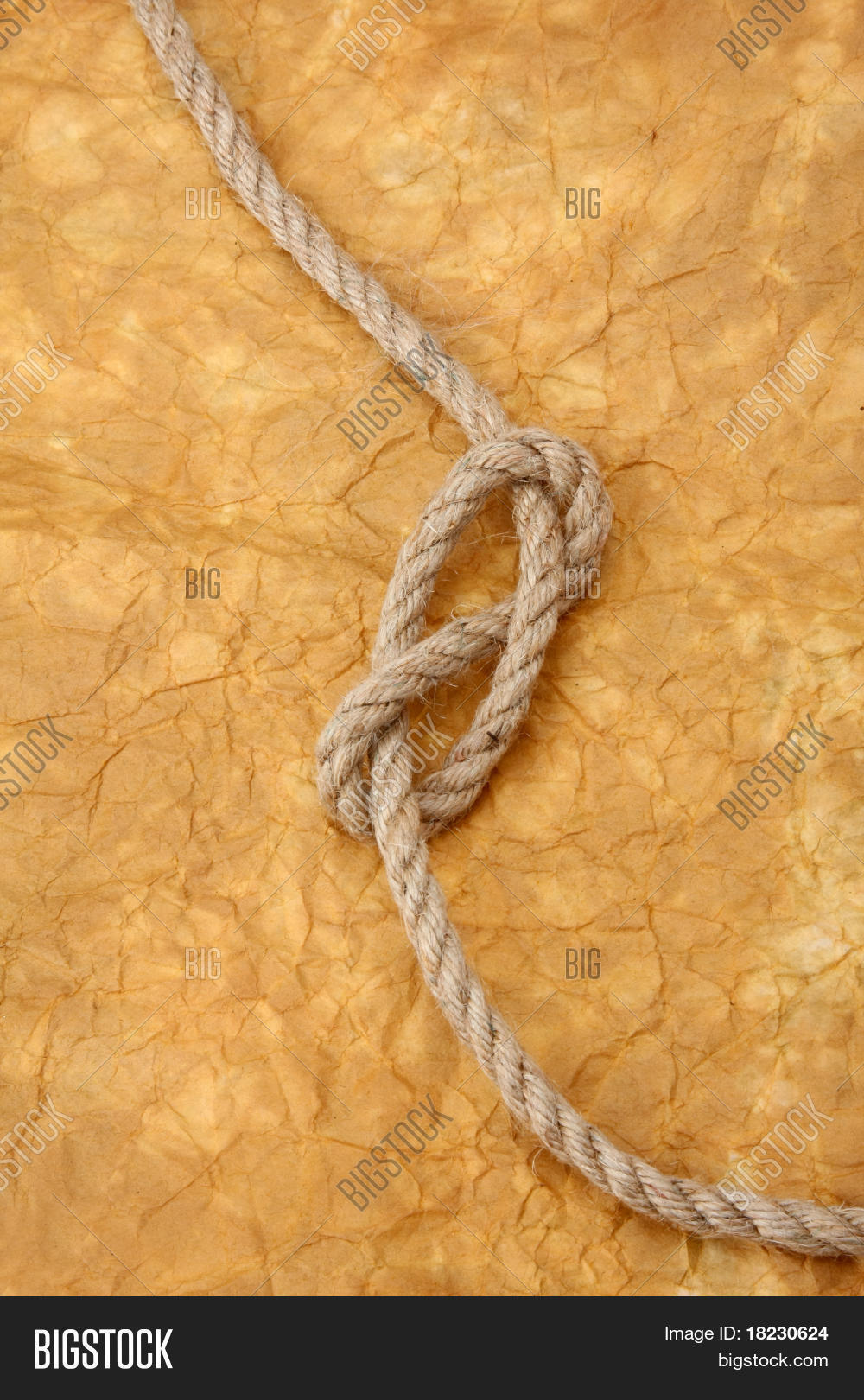 Aged Rope On Old Paper Image & Photo (Free Trial) | Bigstock