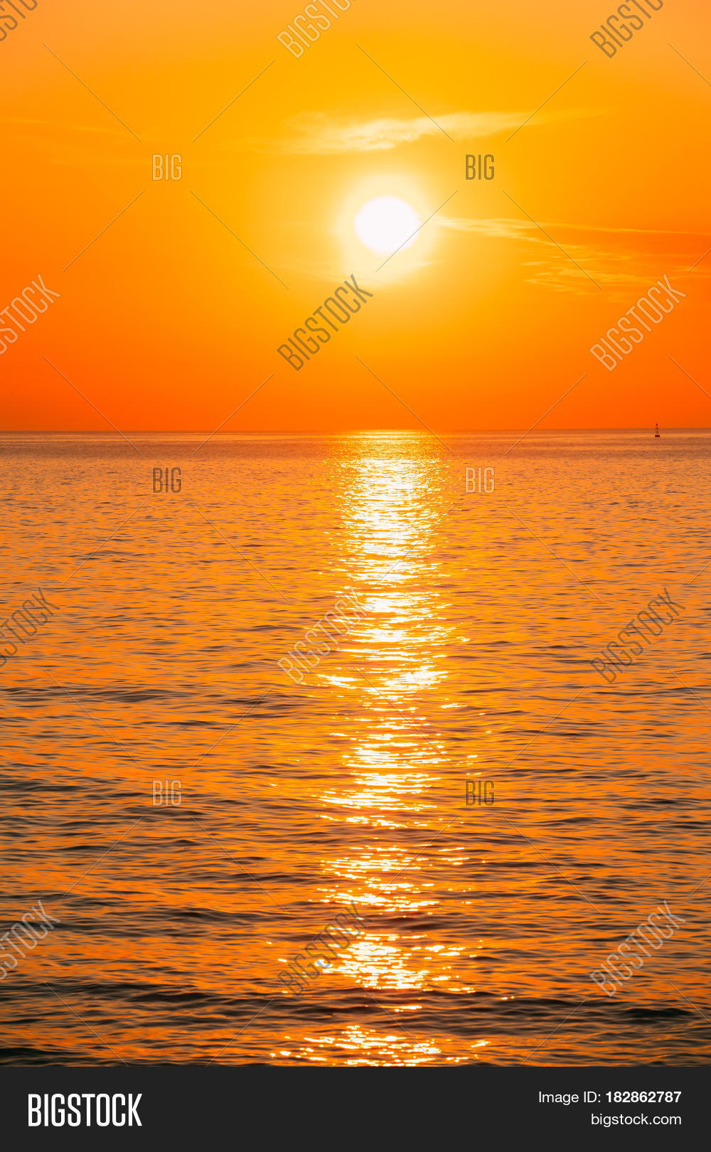 Cool Sunset Over The Ocean