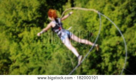 Ropejumping: People In Flight From A Height.