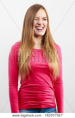 Girl Making Silly Face