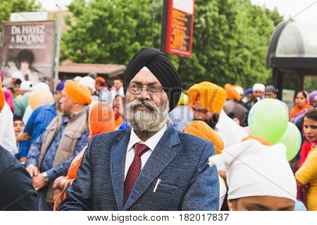 Sikhs Taking Part In The Vaisakhi Parade