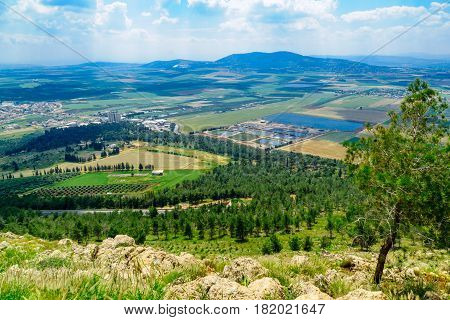 Jezreel Valley Landscape, Viewed From Mount Precipice