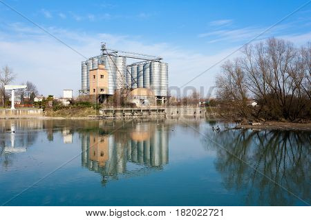 Old Abandoned Factory,industrial Archeology.italy
