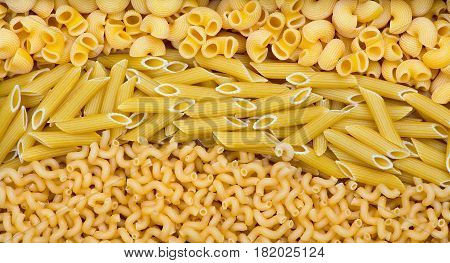 Three Types Of Pasta
