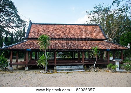 The area of Wat Khu Tao Mae Tom Bang Klam Songkhla Thailand