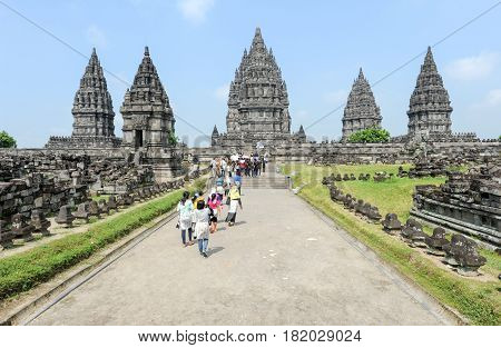 Prambanan Is A Hindu Temple Compound In Java On Indonesia