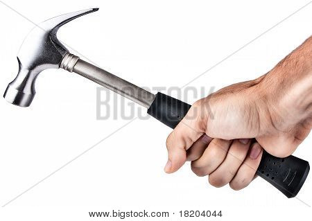 Hand Holding A Hammer