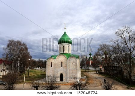 Beautiful Orthodox Church in Russia photographed in close-up
