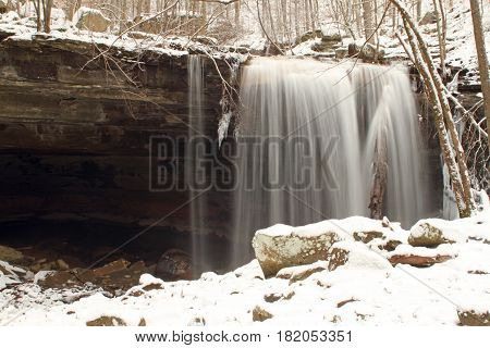 Laurel Falls on the Virgin Falls trail in Tennessee