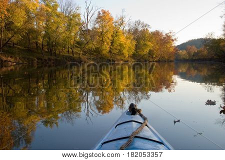 Kayaking on the Stones River in Tennessee