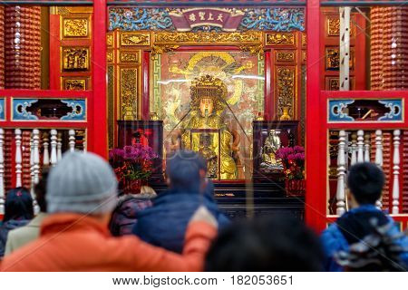 Lungshan Temple Of Manka In Taiwan