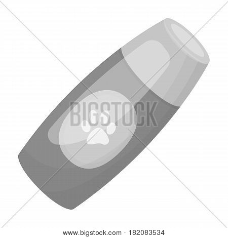 Shampoo for animals.Pet shop single icon in black style vector symbol stock illustration .